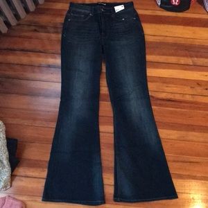 Women’s high rise bell flare jeans